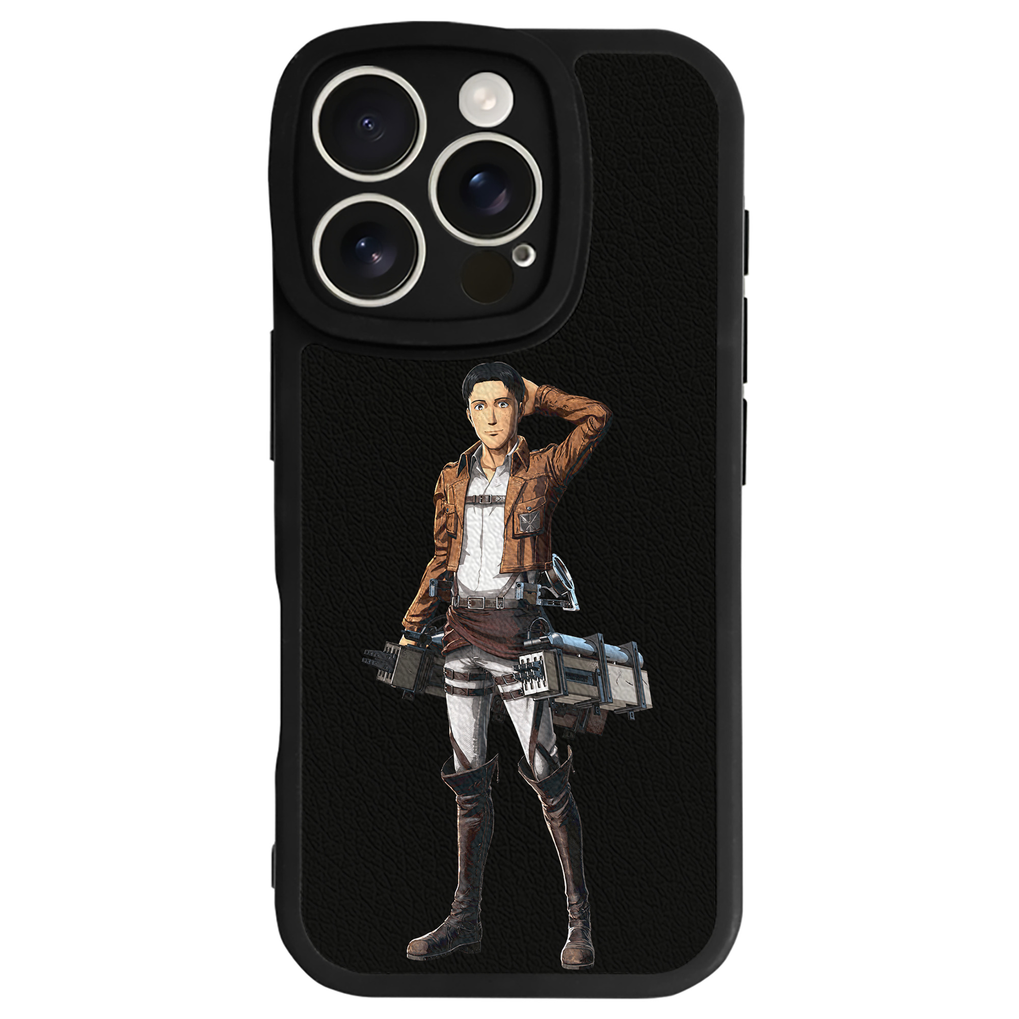 （画像用） 進撃の巨人 Attack on Titan 【iPhone 16シリーズ対応】シリコンスマホケース（レザー調） 材質：シリコン